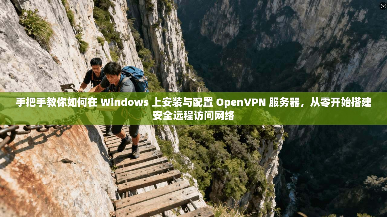 手把手教你如何在 Windows 上安装与配置 OpenVPN 服务器，从零开始搭建安全远程访问网络