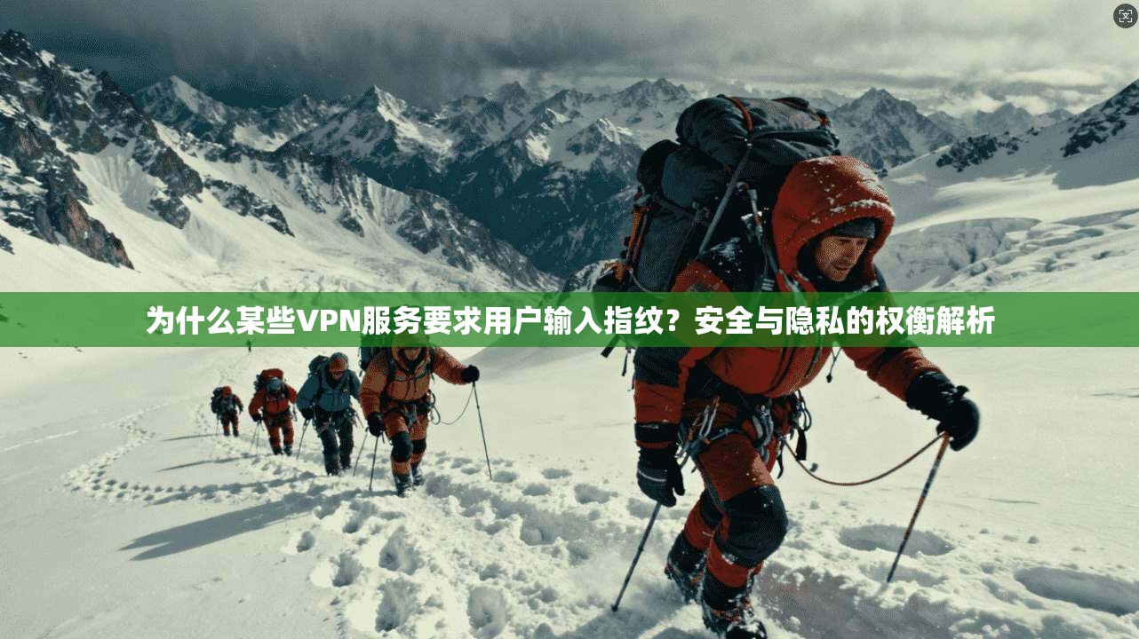 为什么某些VPN服务要求用户输入指纹？安全与隐私的权衡解析