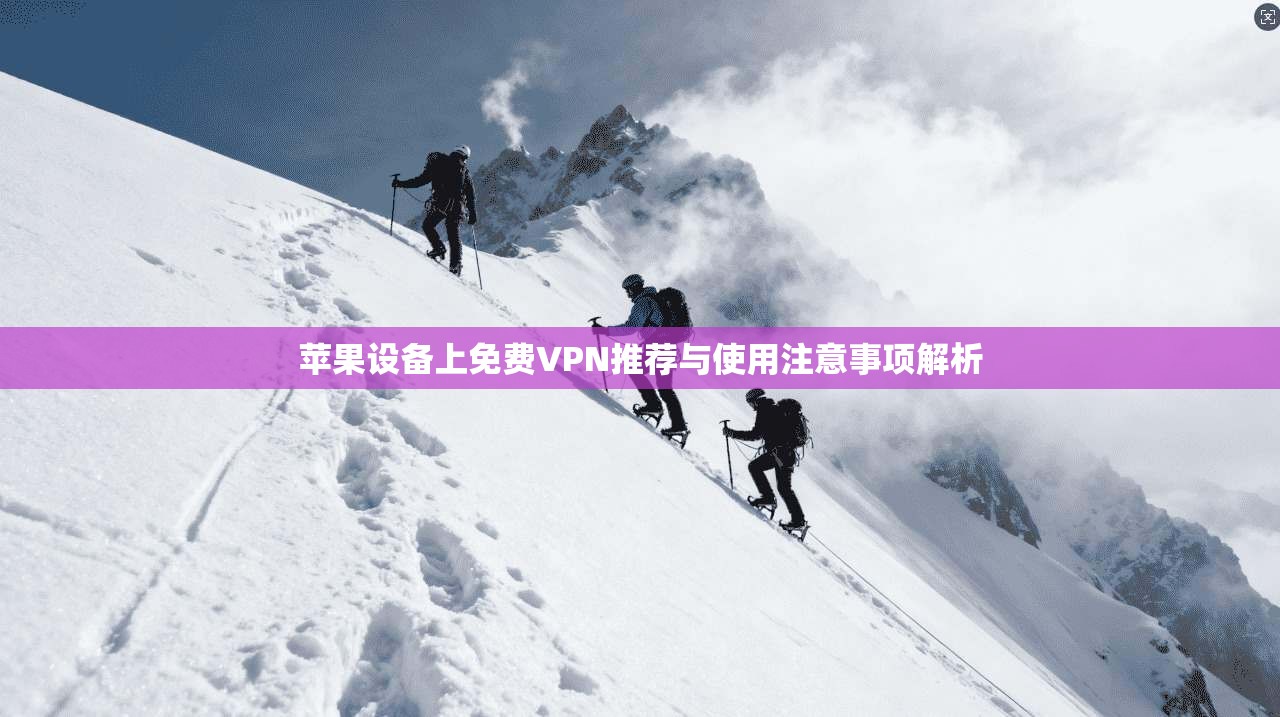 苹果设备上免费VPN推荐与使用注意事项解析