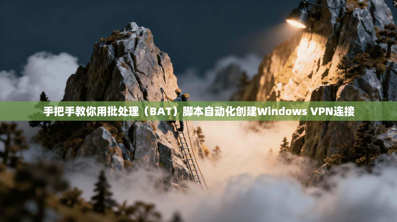 手把手教你用批处理（BAT）脚本自动化创建Windows VPN连接