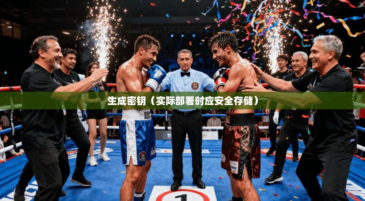 生成密钥(实际部署时应安全存储)